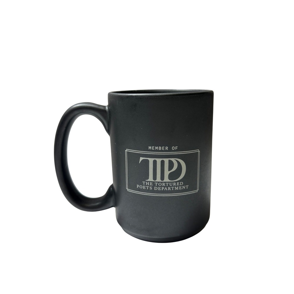 Taylor Swift TTPD Black Mug Tortured Poets New In Box Swiftie Gift Holiday